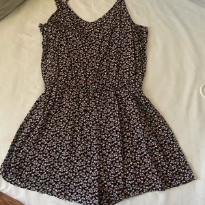 Floral short romper